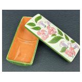 Vintage Stangl Pottery Double Cigarette Box