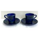 Vintage Stangl Pottery Mediterranean Plate, Cups and Saucers