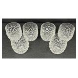 Set of Six Elegant Waterford Powerscourt Crystal Lowball Glasses / Waterford Crystal Old Fashion Powerscourt