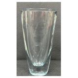 Vintage Signed Strombergshyttan Crystal Vase