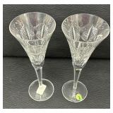 Pair of Waterford Millennium Collection Toasting Flutes Love Design