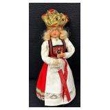 Vintage Norwegian Hardinger Folk Art Dolls