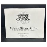 Department 56 Heritage Village Collection Thomas Kersey Coffee House, T. Wells Fruit & Spice Shop and The Wool Shop