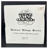 Department 56 Heritage Village Collection Thomas Kersey Coffee House, T. Wells Fruit & Spice Shop and The Wool Shop