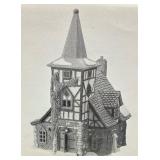 Department 56 Dickens Village Series Ivy Glen Church, Vision of a Christmas Past, Old Michael Church and A Christmas Carol Morning