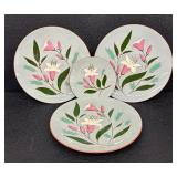 Vintage Stangl Pottery Pink Lily Plates