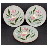 Vintage Stangl Pottery Pink Lily Plates