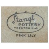 Vintage Stangl Pottery Pink Lily Plates