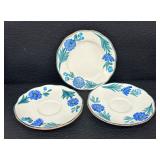 Vintage Stangl Pottery Dahlia Plates, Saucers and Cups