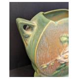 Vintage Roseville Pottery White Rose Flower Vase