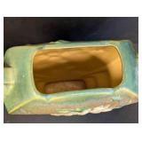 Vintage Roseville Pottery White Rose Flower Vase