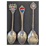 Assorted Vintage Silver Plated Souvenir Spoons