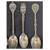Assorted Vintage Silver Plated Souvenir Spoons