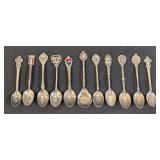 Assorted Vintage Silver Plated Souvenir Spoons