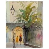 Framed Nestor Fruge Watercolor Print