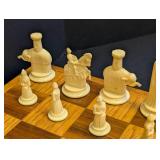 Vintage Chess Set (Missing Pawns Found)