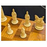 Vintage Chess Set (Missing Pawns Found)