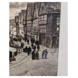 Framed Vintage Etching by Halvard Storm