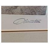 Framed Vintage Etching by Halvard Storm