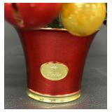 Festive Christopher Radko Faux Christmas Tree Adorned with Christopher Radio Ornaments