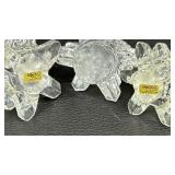 Three Dazzling Crystal Tree Figurines