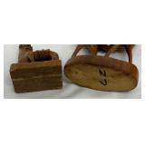 Vintage Carved Wooden Antelope and Llama Figurines