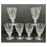 Set of Kosta Boda Crystal Bergh Claret Stemware