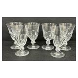 Set of Kosta Boda Crystal Bergh Claret Stemware