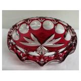 Nachtmann Bamberg Crystal Cut to Clear Footed Bowl