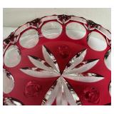 Nachtmann Bamberg Crystal Cut to Clear Footed Bowl