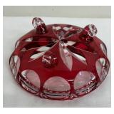 Nachtmann Bamberg Crystal Cut to Clear Footed Bowl
