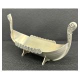 Norwegian Pewter Viking Longboat Decorative Figurine by Tinn