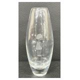 Lovely Etched Vintage Vase