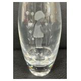 Lovely Etched Vintage Vase