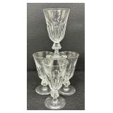 Set of Kosta Boda Crystal Bergh Claret Stemware Designed by Elis Bergh