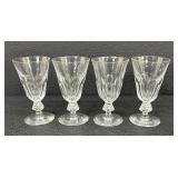 Set of Kosta Boda Crystal Bergh Claret Stemware Designed by Elis Bergh
