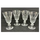 Set of Kosta Boda Crystal Bergh Claret Stemware Designed by Elis Bergh