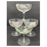 Pretty Floral Stemware