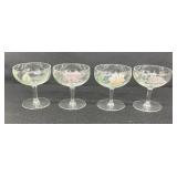 Pretty Floral Stemware