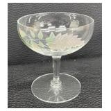 Pretty Floral Stemware