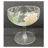 Pretty Floral Stemware