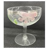 Pretty Floral Stemware