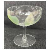 Pretty Floral Stemware