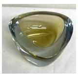 Stunning Signed Art Glass Modernist Sommerso Dish