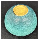 Vintage Roseville Mottled Tourmaline Vase