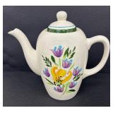 Vintage Stangl Pottery Country Garden Coffee/Tea Pot, Creamer Pitcher, Cups and Saucers