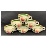 Vintage Stangl Pottery Country Garden Coffee/Tea Pot, Creamer Pitcher, Cups and Saucers