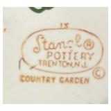 Vintage Stangl Pottery Country Garden Coffee/Tea Pot, Creamer Pitcher, Cups and Saucers