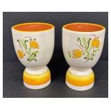 Vintage Stangl Pottery Tulip Goblet and Egg Cups