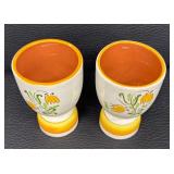 Vintage Stangl Pottery Tulip Goblet and Egg Cups